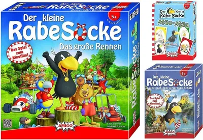 Produktbild von Der Kleine Rabe Socke - Spielepaket
