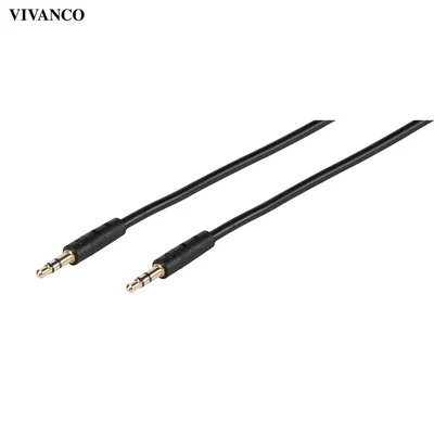 Produktbild von ViVanco™CC A 10 4, 3.5mm, Stecker, 3.5mm, Stecker, 1 m, Schwarz
