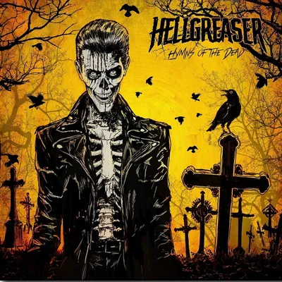 Produktbild von Hellgreaser: Hymns Of The Dead (Limited Edition) (Blue-White Inside Vinyl) - - (LP / H)