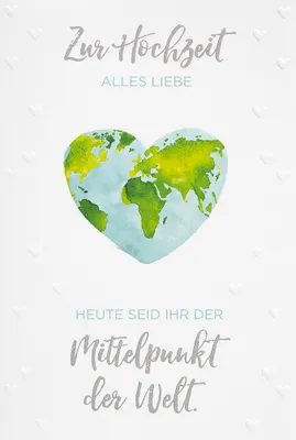 Produktbild von Hochzeit - Glückwunschkarte im Format 11,5 x 17 cm mit Briefumschlag