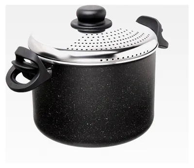 Produktbild von Nudelkocher mit verschließbarem Deckel, Spaghettipfanne, spülmaschinenfest, 22 cm