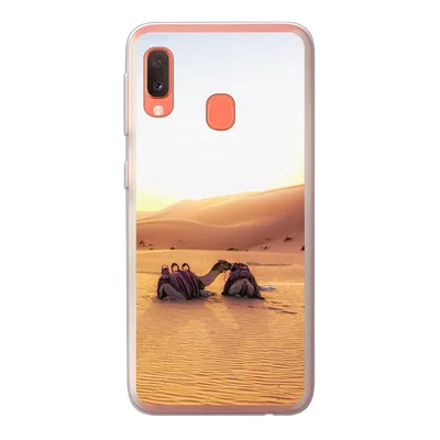 Produktbild von MuchoWow® Handyhülle Schutzhülle Hülle für Samsung Galaxy A20e Kamel - Wüste - Sand Silikon Softcase Handy Hülle - Abdeckung