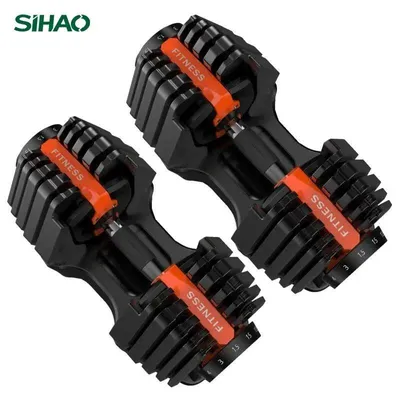 Imagen del producto de Mancuernas ajustables de 40 kg - Color - Para entrenamiento de fuerza - Equipo de fitness - Halteres