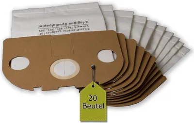 Produktbild von 20 Staubsaugerbeutel ähnlich MENALUX 6900 P + 2 Mikro-Filter + 2 Motor-Filter
