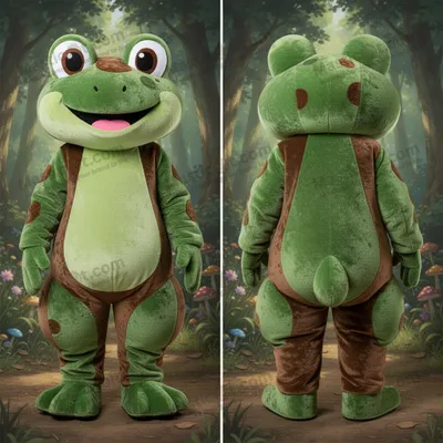 Produktbild von Fröhliches MASTICOT Frosch-Maskottchen in Navy