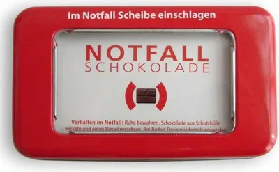 Produktbild von Notfallschokolade in der Dose 30g