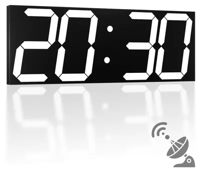 Image de Horloge murale numérique automatique de 18,7 pouces avec grand écran et alarme