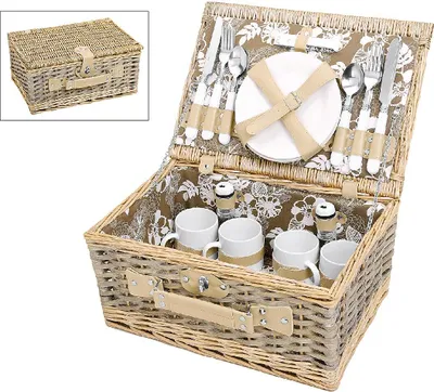 Produktbild von Picknickkorb für 4 Personen 24-teilig