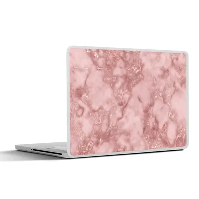 Produktbild von MuchoWow® Laptop Aufkleber Sticker Cover Roségold - Glitter - Marmor - Achat 30x21 cm - Sticker für Laptop - Selbstklebend