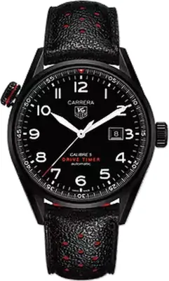 Zdjęcie produktu dla Zegarek męski Tag Heuer Carrera Calibre 5, czarno-czerwony, model WAR2A80.FC6337