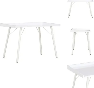 Produktbild von vidaXL Schreibtisch Weiß 90×50×79 cm -  Schreibtische