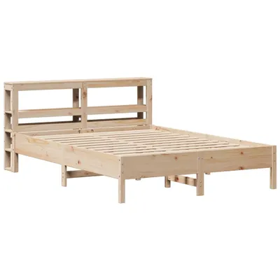Image de vidaXL Lit en bois massif sans matelas 140x190 cm pin
