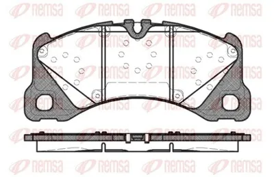 Produktbild von REMSA Bremsbeläge Satz Vorne Bremsklötze für PORSCHE Macan (95B) 1345.40