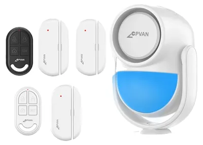 Produktbild von Bewegungsmelder-Alarm, hochsensibler Sensor, 120dB Lautstärke, Kit E Weiß