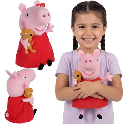 Produktbild von TY Peppa Wutz Plüschtier, BEANIE BUDDY Kuscheltier, sensorisches Spielzeug, 28 cm