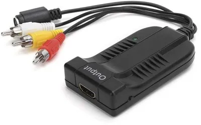 Productafbeelding van S-Video naar HDMI wandconverter - 1080p HDMI-adapter met mannelijke aansluiting - Videoconverter voor HDTV, DVD, VHS, VCR.