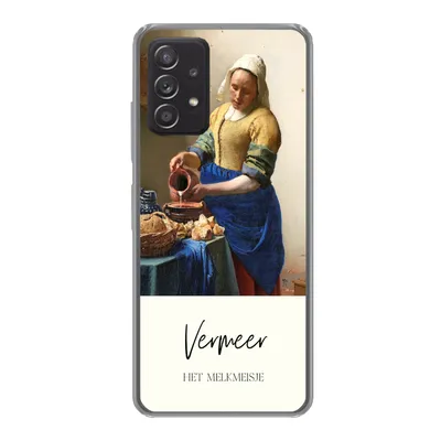 Produktbild von MuchoWow® Handyhülle Schutzhülle Hülle für Samsung Galaxy A53 5G Kunst - Milchmädchen - Vermeer Silikon Softcase Handy Hülle - Schutzabdeckung