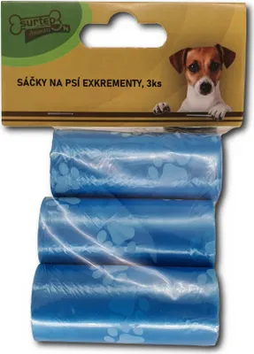 Produktbild von Bedruckte Hundekotbeutel 3 Stück Blau