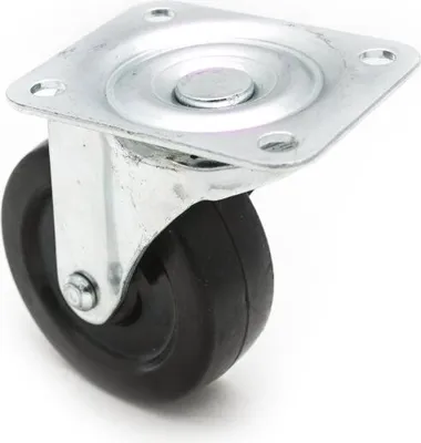 Produktbild von BKshop | Schwerlastrollen - Fi 40, 20 Kg | Lenkrollen, Transportroller, Schwarz - Gummirollen, Bockrollen, Möbelrollen, Transporthilfe Rollen