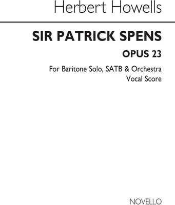 Produktbild von Sir Patrick Spens op.23 for baritone, mixed chorus and orchestra vocal score