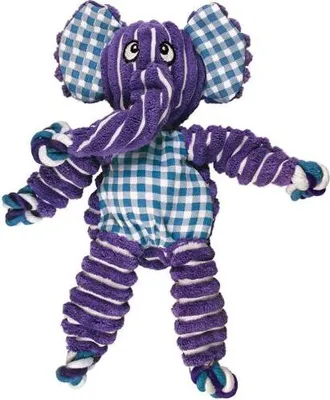 Produktbild von KONG Floppy Knots, Hund, Quietschendes Spielzeug, Blau, Weiß