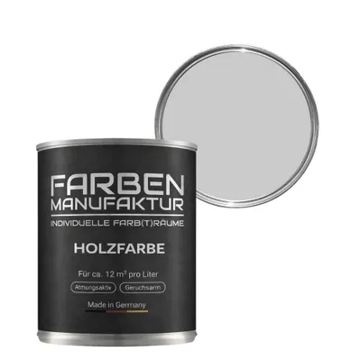 Produktbild von Farben Manufaktur Holzfarbe Wetterschutzfarbe Holzlack RAL deckend 5L - ca. RAL 7047 Telegrau-4