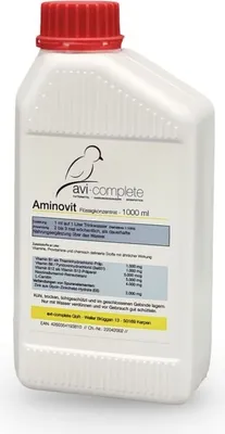 Produktbild von Nahrungsergänzungsmittel für Vögel Aminovit mit Vitaminen und Aminosäuren 1L