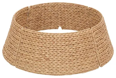 Produktbild von vidaXL Weihnachtsbaumkragen Rund Natur Ø 45 x 22 cm Wasserhyazinthe