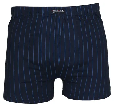 Produktbild von Tobeni Herren Boxershorts 4er Pack | Retro Boxer gestreift Baumwolle, Farbe:Marine-Blau, Grösse:6/L