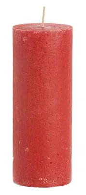 Rustik Lys rustikale Stumpenkerze Rot, 7 × 20 cm