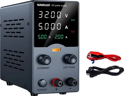 Zdjęcie produktu dla Zasilacz DC NANKADF, regulowane napięcie wyjściowe, wyświetlacz LED, czarny GA305H 32V5A