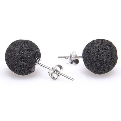 Ohrstecker-aus-Lava-ca-8-5mm-925-Silber