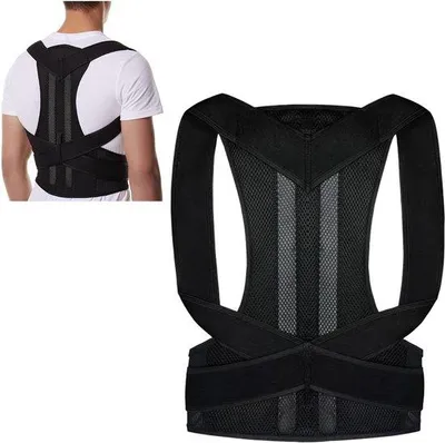 Immagine prodotto di Zwarte rugcorrector - houdingscorrector voor rughouding en schouderondersteuning - 1 stuk .