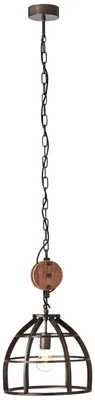 Immagine prodotto di Lampada a sospensione BRILLIANT Matrix 34 cm, nero anticato | 1x G95, E27, 60 W, compatibile con lampadine standard (non incluse) | La catena è regolabile in lunghezza