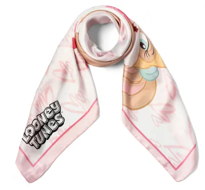 Immagine prodotto di Foulard Donna Braccialini Lola Bunny Bianco Looney Tunes 90x90 cm