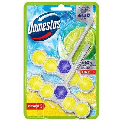 Zdjęcie produktu dla Domestos Kostka toaletowa Power 5 Lime 2 x 50 g
