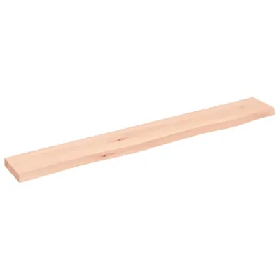 Zdjęcie produktu dla vidaXL Półka ścienna 80x10x2 cm z litego drewna dębowego bez obróbki