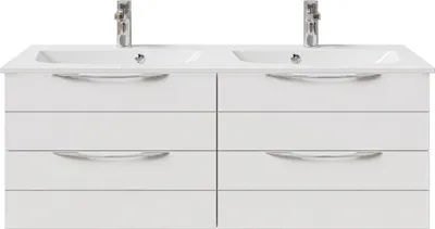 Produktbild von PELIPAL Serie 6025 SET-045-050 Waschtisch mit Unterschrank bestehend aus: Waschtisch, Waschtischunterschrank  / 132cm