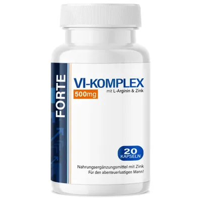 Produktbild von Saint Nutrition® VI-Komplex Forte Kapseln – für Männer – für den abenteuerlustigen Mann – Spaß zu zweit – Potenz steigernd - 500mg