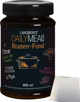 Produktbild von Langbeins DailyMeal Braten-Fond (400ml Glas) + usy Block