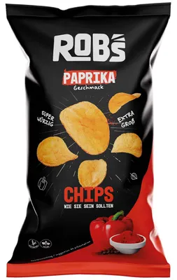 Produktbild von Rob's Chips Paprika 120g