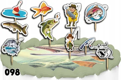 Immagine prodotto di Set per la decorazione di torte - HOBBY FISHES 10 pz.