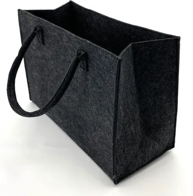 Obrázek produktu pro heimtexland ® Univerzální plstěná taška Shopper Tote Bag Plstěná nákupní taška Nákupní košík Košík na palivové dřevo Skladovací XL taška Type717 Anthracite