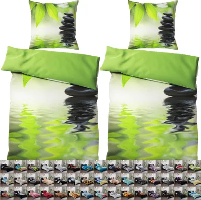 Produktbild von SANILO® Bettwäsche 135x200 cm, 100% feinste Baumwolle, 4-teilig, Bettbezug, Kissenbezug 80x80cm - Harmony