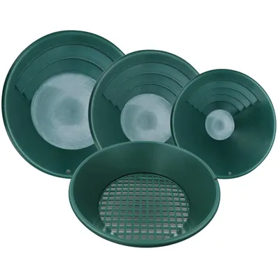 Produktbild von Goldwaschpfanne Set, Kunststoff Goldpfanne für Goldwaschen, 38,5 x 8,5cm, für Nugget Bergbau Wanne Nugget Bergbau Wanne Manuelle Goldwaschanlage
