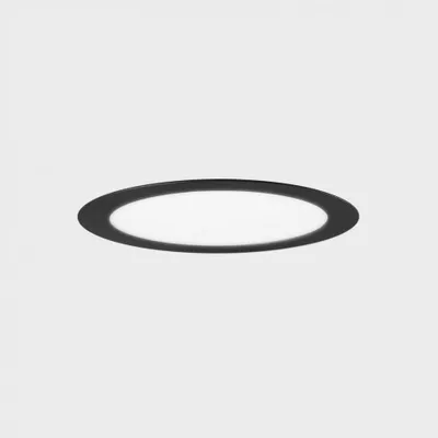 Produktbild von KOHL LIGHTING Einbauleuchte DISC mit Rahmendurchmesser 300 mm, schwarz, 24 W, Farbwiedergabeindex (CRI) 80, 3000 K, nicht dimmbar