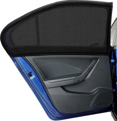 Produktbild von Unyqoos® Auto-Sonnenschutz (Heckscheibe) – Nylon-Mesh, UV-Schutz & Mückennetz, atmungsaktiv, dehnbar, 107,7×50,8 cm, Außenmontage, passend für 98% Autos