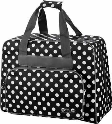 Produktbild von Phönix Nähmaschinentasche Polka Dots schwarz