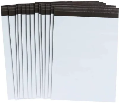 100 Kunststoff-Versandtaschen 254x330 mm, selbstklebend, undurchsichtig