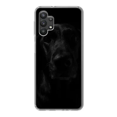 Produktbild von MuchoWow® Handyhülle Schutzhülle Hülle für Samsung Galaxy A32 5G Hund - Haustier - Schwarz Silikon Softcase Handy Hülle - Softcase